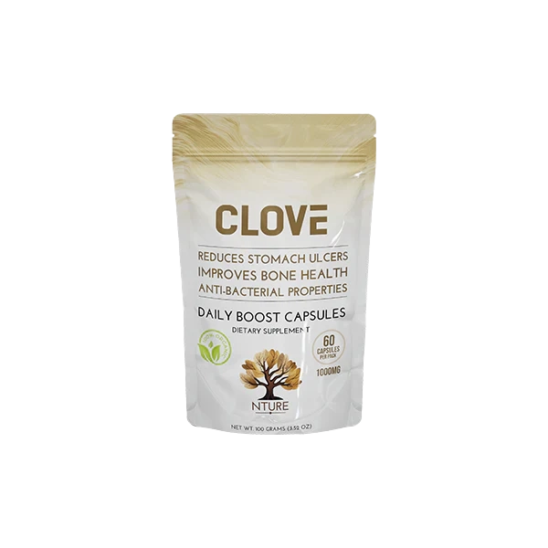 NTURE 1000mg Clove Capsules - 60 Caps