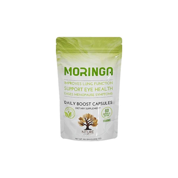 NTURE 1000mg Moringa Capsules - 60 Caps