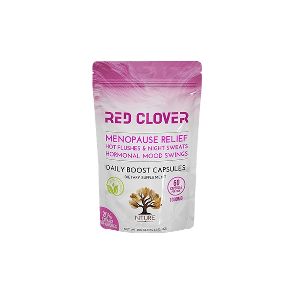 NTURE 1000mg Red Clover - 60 Capsules