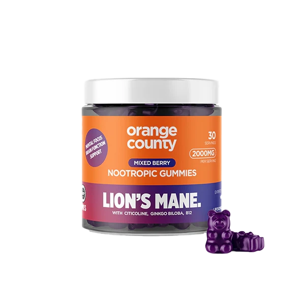 Orange County 2000mg Lion's Mane Gummies  - 30 Pieces