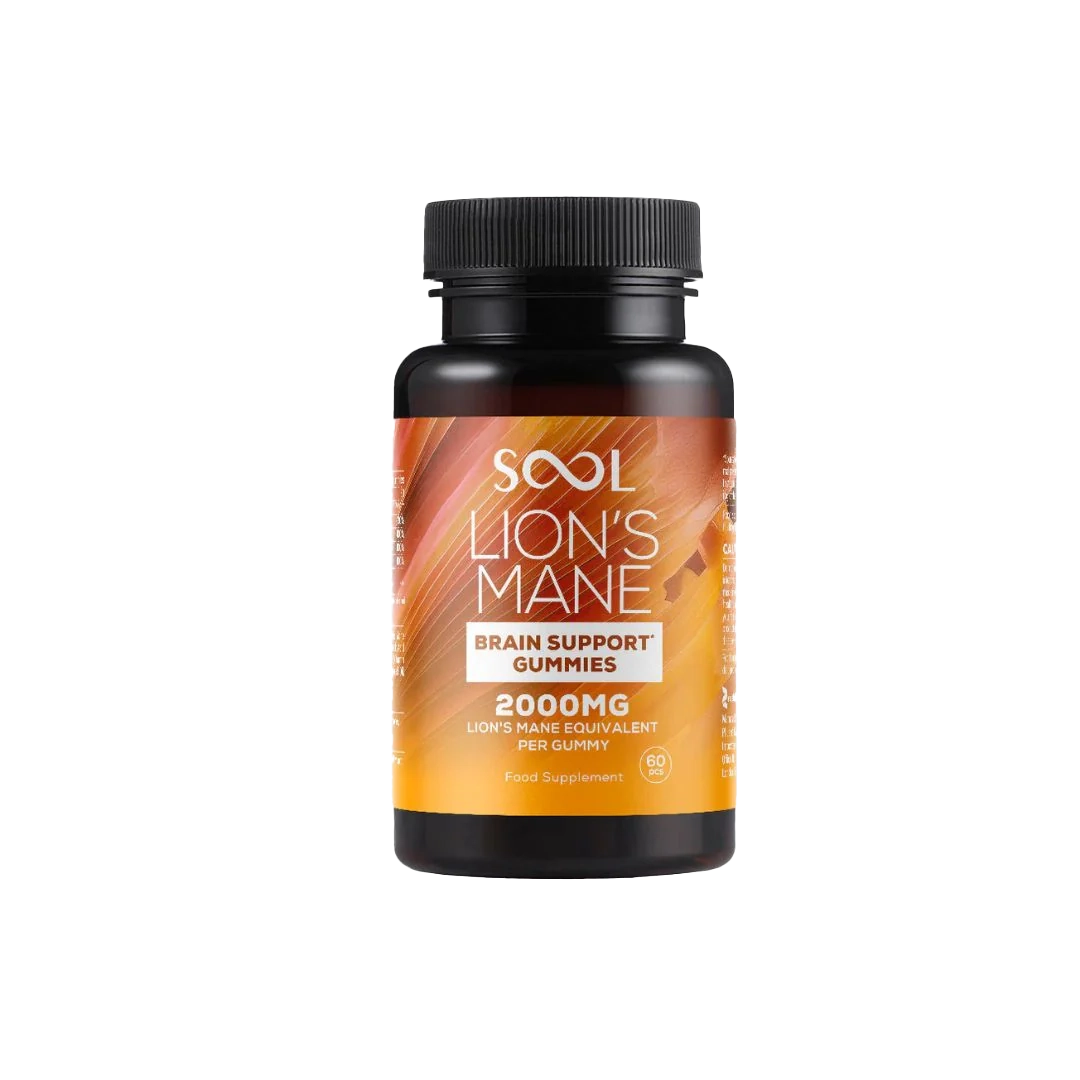 SOOL 2000mg Lion's Mane Brain Support Gummies - 60 Pieces