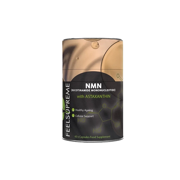 Feel Supreme 500mg NMN + Astaxanthin Supplement Capsules - 60 Caps